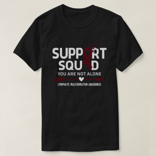 Warrior Support Squad Lymphatic Malformation Aware T-Shirt (Design vorne)