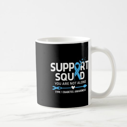 Warrior Support Squad Typ-1-Diabetes-Bewusstsein F Kaffeetasse (Rechts)