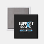 Warrior Support Squad Typ-1-Diabetes-Bewusstsein F Magnet (Vorderseite/Rückseite)