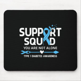 Warrior Support Squad Typ-1-Diabetes-Bewusstsein F Mousepad