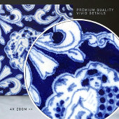 Warrior Tile Palau de Maricel Sitges Reproduction Fliese