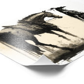 Warrior und Pferd, Skizze, Kunst, Dichtung und Mus Fotodruck (Ecke)