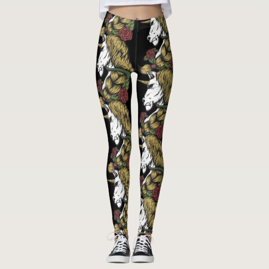 Warrior Unicorn Party Leggings (Vorderseite)