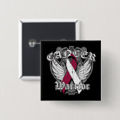 Warrior Vintag Wings - Head Neck Cancer Button (Vorne & Hinten)