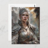 Warrior Woman Postcard Postkarte (Vorne/Hinten)