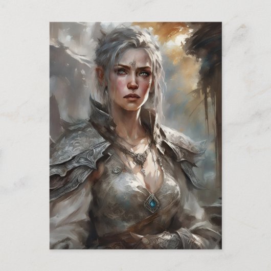 Warrior Woman Postcard Postkarte (Vorderseite)