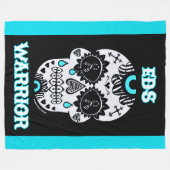 Warrior/Zuckerschädel...EDS Fleece Blanket (Vorderseite (Horizontal))