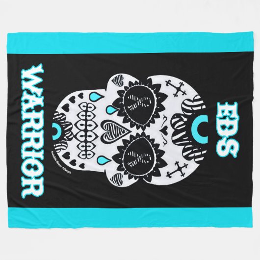 Warrior/Zuckerschädel...EDS Fleece Blanket (Vorderseite (Horizontal))
