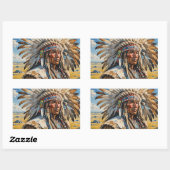 WARRIOREN 12 RECHTECKIGER AUFKLEBER (Blatt)