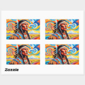 WARRIOREN 7 RECHTECKIGER AUFKLEBER (Blatt)