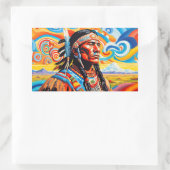 WARRIOREN 7 RECHTECKIGER AUFKLEBER (Tasche)