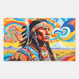 WARRIOREN 7 RECHTECKIGER AUFKLEBER