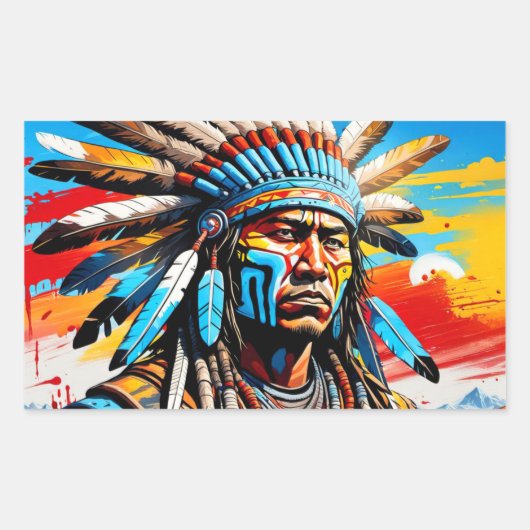 WARRIOREN 8 RECHTECKIGER AUFKLEBER (Vorderseite)