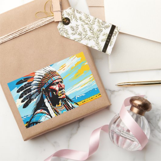 WARRIOREN 9 RECHTECKIGER AUFKLEBER (Schenken)