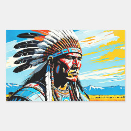 WARRIOREN 9 RECHTECKIGER AUFKLEBER