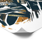 Warriorin - Bold Tribal Queen mit Troll Poster (Ecke)