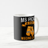 Warriorin Picked a Fight Multiple Sklerose Aware Kaffeetasse (VorderseiteRechts)