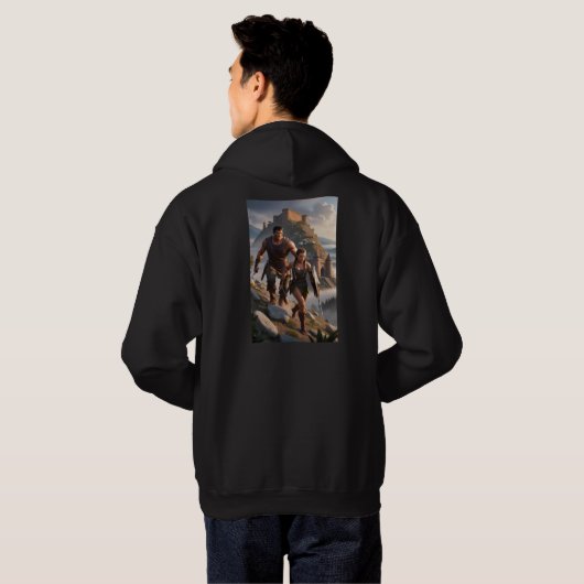 Warrior's Ascent Hooded Sweatshirt (Schwarz voll)