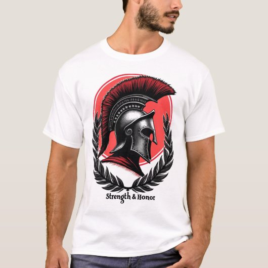 Warrior's Code: Die Stärke und der Ehrgeiz T-Shirt (Vorderseite)