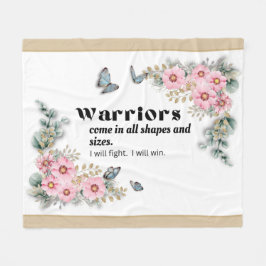 Warriors Fleece Blanket - Krebsbewusstsein