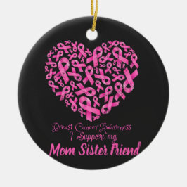 Warriors in Pink: Breast Cancer Awareness Keramik Ornament