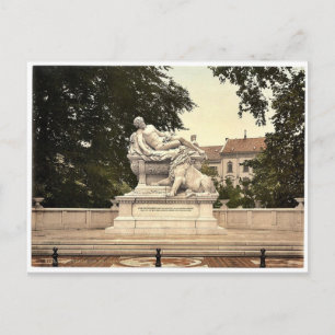 Warrior's Memorial, Dusseldorf, the Rhine, Germany Postkarte