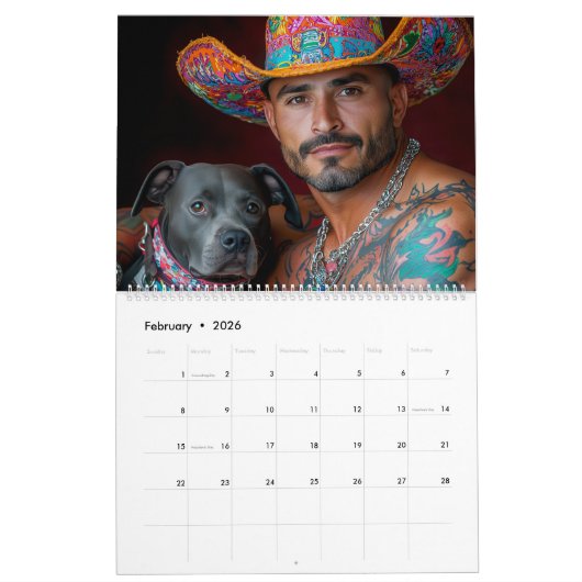 Warriors & Pitbull Dog Heroes Kalender (Feb 2026)