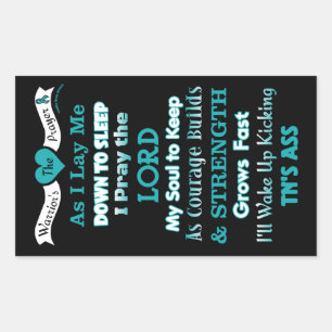 Warrior's Prayer...TN Rechteckiger Aufkleber