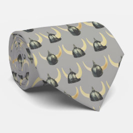 Warriors Vikings Helmet Mascot Football Necktie Krawatte