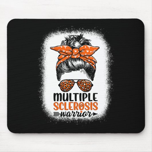 Warriy Messy Bun - Multiple Sklerose Awareness Mousepad (Vorne)