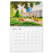 Warsaw Calendar – Hand-Drawn Landmarks Kalender (Feb 2026)