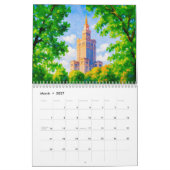 Warsaw Calendar – Hand-Drawn Landmarks Kalender (Mär 2027)