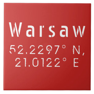 Warsaw Latitude Longitude Fliese