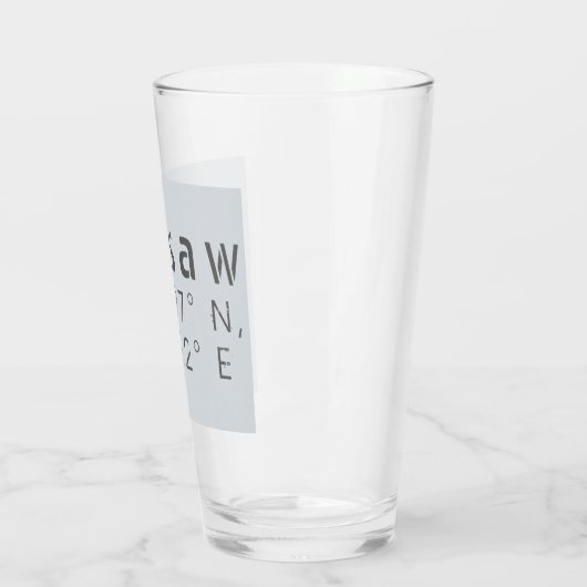 Warsaw Latitude Longitude Glas (Links)