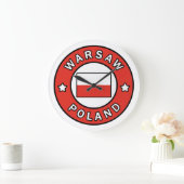 Warsaw Poland Große Wanduhr (Zuhause)