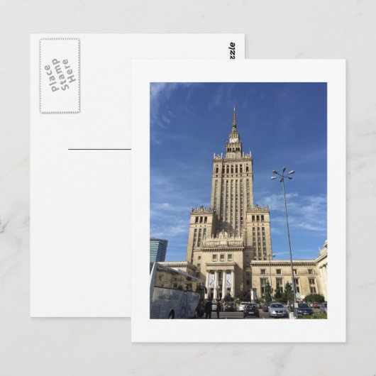 WARSAW TOWER POSTKARTE (Vorne/Hinten)