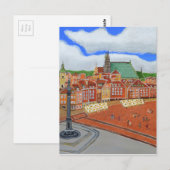 Warschau-Altstadt Postkarte (Vorne/Hinten)