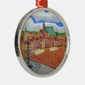 Warschau-Altstadt Silbernes Ornament (Rechts)