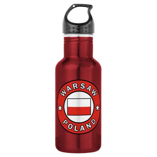 Warschau Edelstahlflasche (Vorderseite)