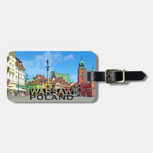 Warschau Gepäckanhänger (Vorderseite horizontal)