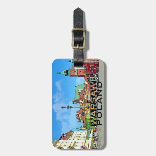 Warschau Gepäckanhänger (Vorderseite vertikal)