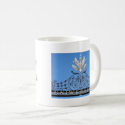 Warschau-HochschulWappen Kaffeetasse (VorderseiteRechts)