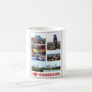 Warschau - I Liebe - Kaffeetasse