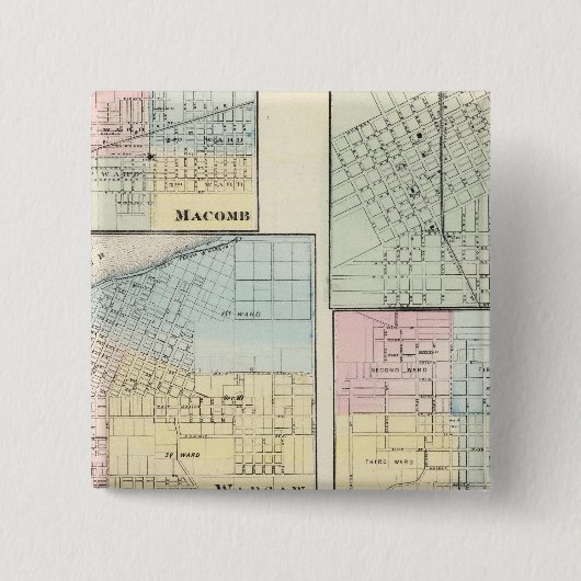 Warschau, Macomb, Marshall, Kanton Button (Vorderseite)