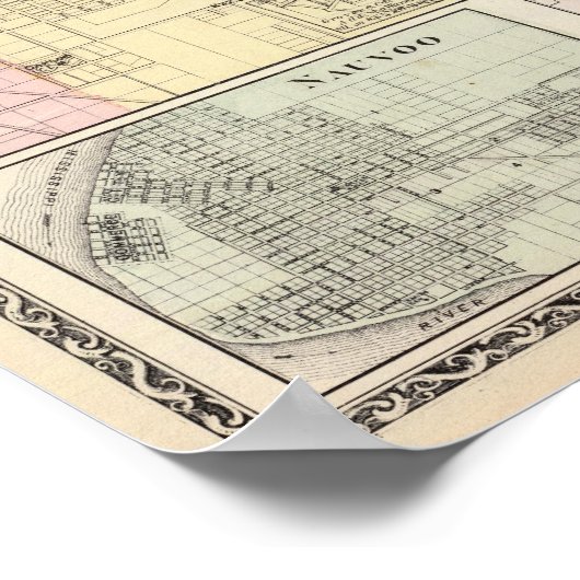 Warschau, Macomb, Marshall, Kanton Poster (Ecke)