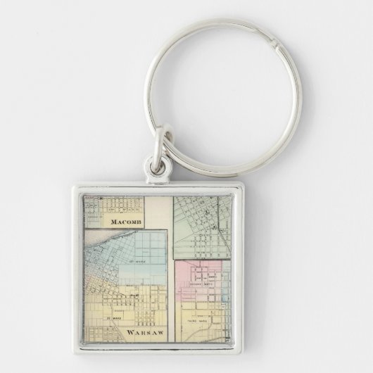 Warschau, Macomb, Marshall, Kanton Schlüsselanhänger (Vorne)