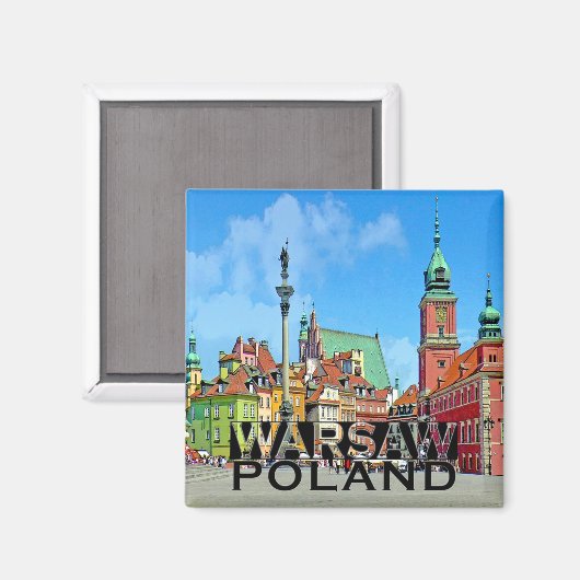 Warschau Magnet (Vorderseite/Rückseite)
