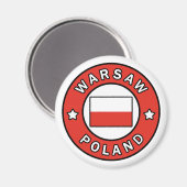 Warschau Magnet (Vorderseite/Rückseite)