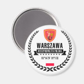 Warschau Magnet (Vorderseite/Rückseite)