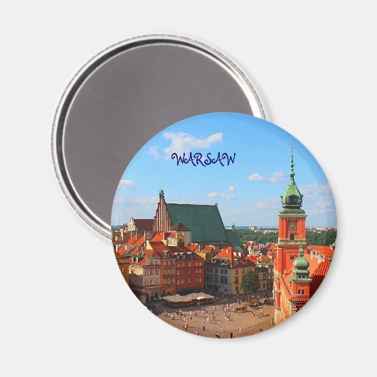 Warschau Magnet (Vorderseite/Rückseite)